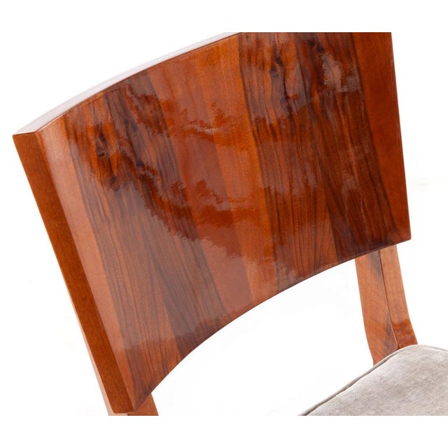 French Art Deco Dining Table Set, 1930s, Set of 7 For Sale - Image 9 of 14
