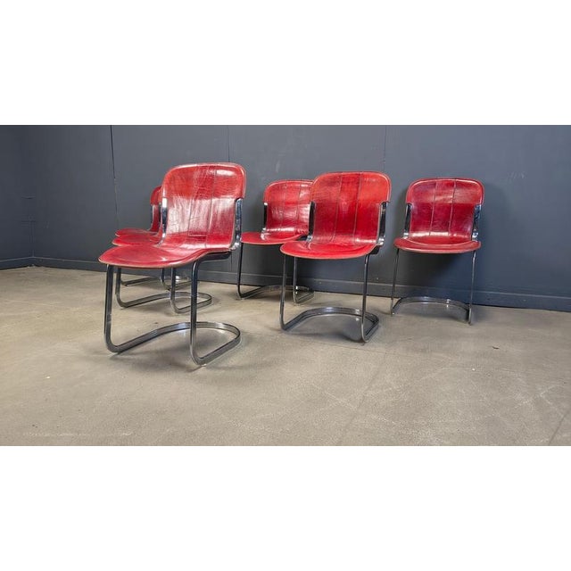Animal Skin Vintage Dining Chairs from Cidue, 1970s, Set of 6 For Sale - Image 7 of 14
