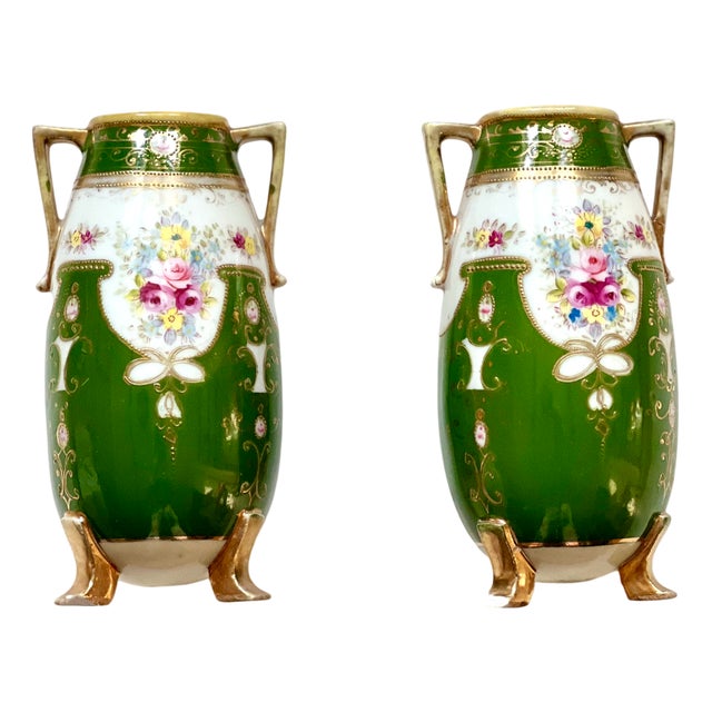 Vintage Noritake Vases, Japan, Set of 2 For Sale