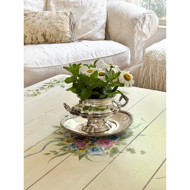 Antique Hotel Pierre Silver Platter 1930 Gorham Oval Serving Dish For Sale In Columbus - Image 6 of 8