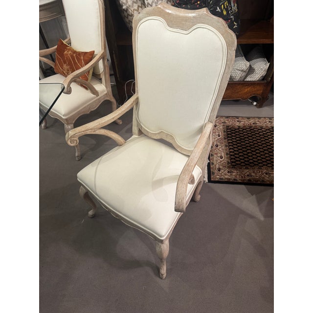 Late 20th Century Late 20th Century Minton Spidell Set of 8 French Style Upholstered Armchairs For Sale - Image 5 of 8