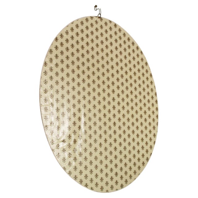 Italian Oval Giltwood Mirror with Gold Leaf Finish, 1850 For Sale - Image 3 of 6