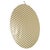 Italian Oval Giltwood Mirror with Gold Leaf Finish, 1850 For Sale - Image 3 of 6