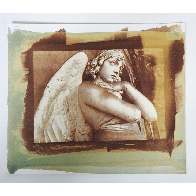 Late 20th century green and sepia tone cyanotype photograph on paper by Eric C. Weller (20th century) Texas of the...