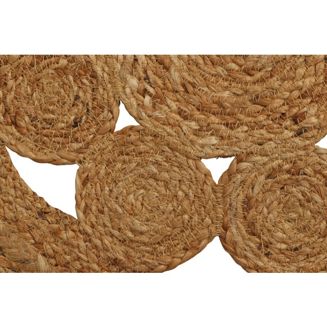 Handmade with jute, this 2x2 contemporary circular jute gift-sized rug represents Rug & Kilim's commitment to sustainable...