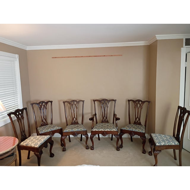 Centennial (1876) Chippendale Style Chairs For Sale In Phoenix - Image 6 of 9