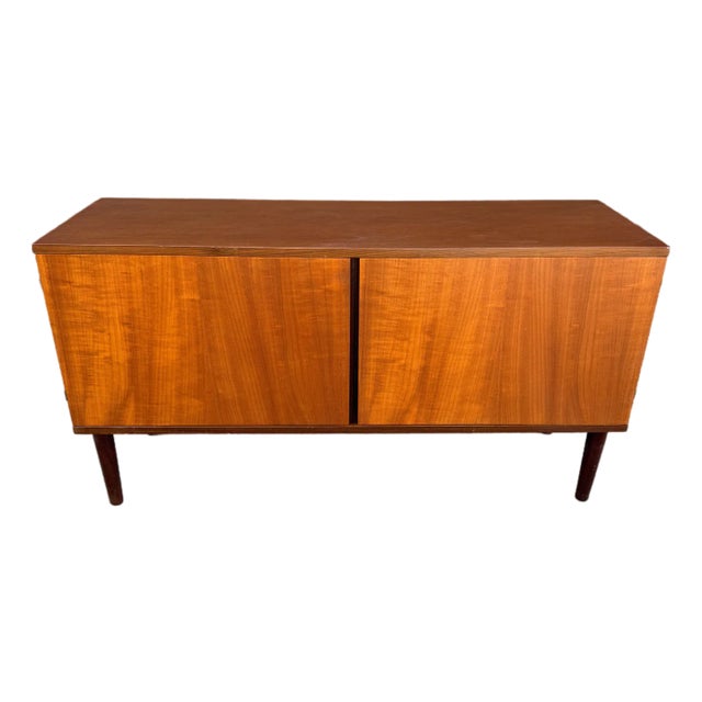 Vintage Danish Modern Small Teak Credenza by Hans Olsen For Sale