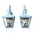 Large Pair of Vintage Solid Brass Wall Lanterns - 12”x 12”x 24” For Sale