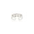 Sterling Silver August Birthstone Minimal Ring With Peridot & Zircon, Size 8.5 For Sale - Image 4 of 12