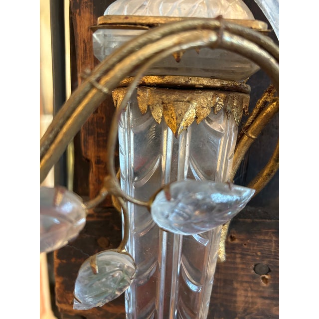 Maison Baguès Gilt Metal and Rock Crystal Parrot-Form Two-Light Wall Sconces -a Pair For Sale - Image 11 of 11