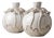 Pair of Italian Hand-Crafted Floral Ceramic Bud Vases For Sale