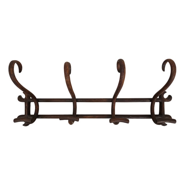 Wall-Mounted Coat Rack from Thonet, 1890s For Sale