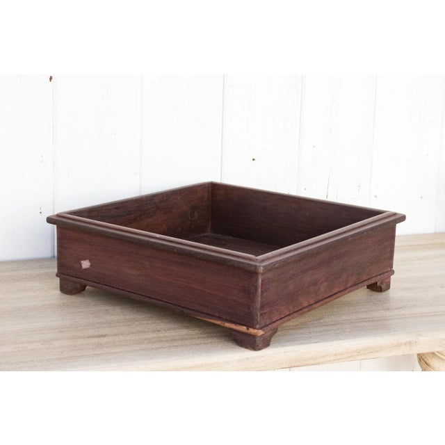 Large Colonial Rosewood Spice Tray For Sale - Image 4 of 7