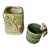 Vintage Asian Bamboo Motif Planters/Catchalls For Sale
