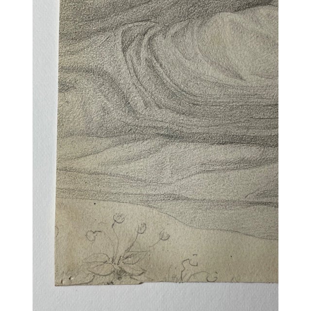 Antique 16th Century Original Religious the Holy Family Pencil Drawing Sketch For Sale - Image 11 of 13