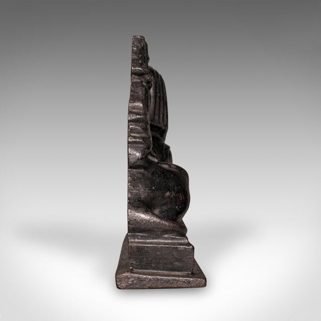 Early 19th Century Antique Egyptian Revival Doorstop, English Cast Iron Sphinx, Regency, Circa 1830 For Sale - Image 5 of 11