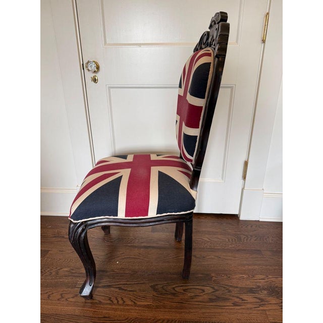 Shabby Chic Ben Sherman Union Jack Chair For Sale - Image 3 of 5