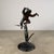 Large Jumping Frog Sculpture – Hand Cast Bronze Garden Accent, 32” Tall For Sale - Image 4 of 10