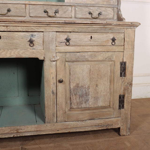 English Bleached Oak Dresser For Sale - Image 5 of 14