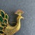 Mid-Century Modern Trifari Peacock Brooch Gripoix Plique a Jour Stained Glass Bird Rhinestone Pin Signed For Sale - Image 3 of 9