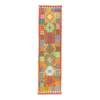Pasargad Caucasian Tribal Style Flat Weave Kilim Runner For Sale