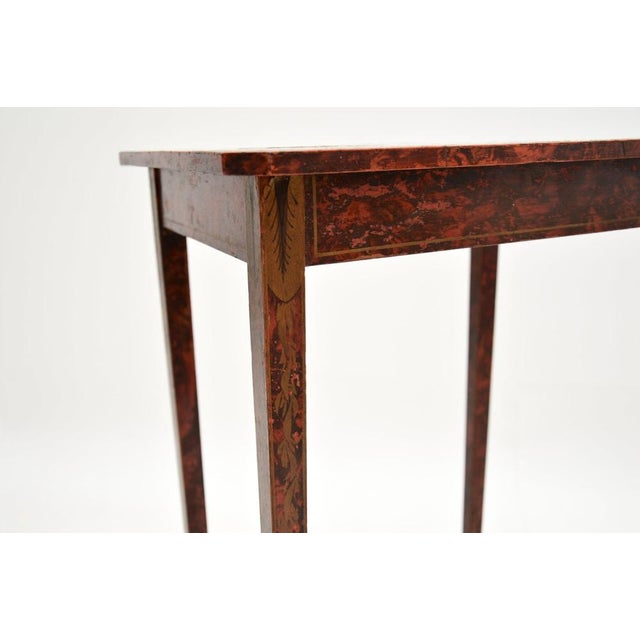 Antique Lacquered Chinoiserie Side Table, 1880 For Sale - Image 10 of 12