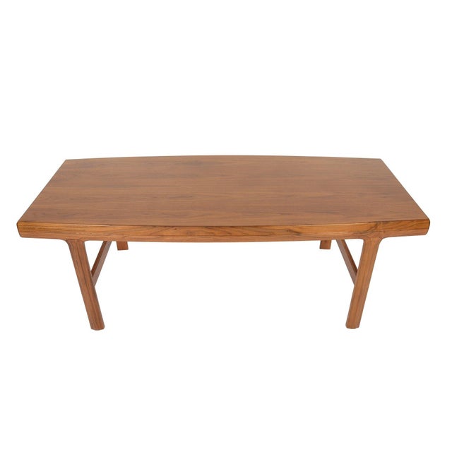 Mid 20th Century Mid 20th Century Attributed to Johannes Andersen for Trensum Walnut Coffee Table For Sale - Image 5 of 12
