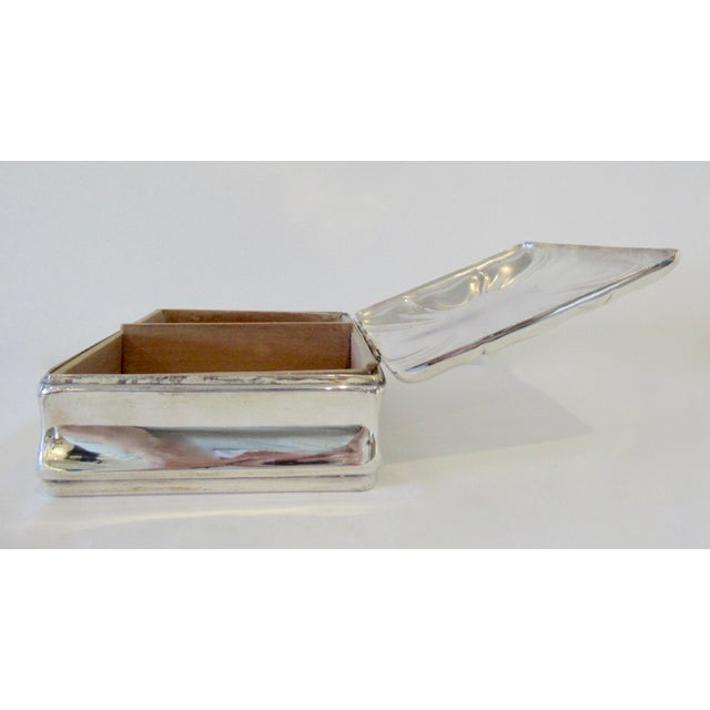 Wood C.1920's Signed Jakob Grimminger Art Deco Era Sterling Silver Lidded Keepsake Box For Sale - Image 7 of 15
