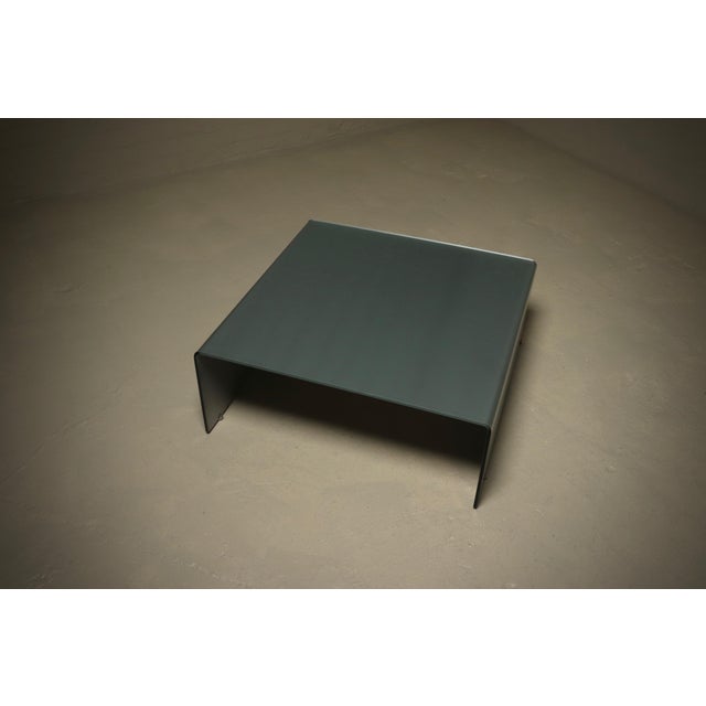 1980s Italian Modern Etched Glass Coffee Table, 1980s For Sale - Image 5 of 10
