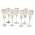 1990s Mikasa “Arctic Lights Platinum” Wine Glasses- Set of 8 For Sale