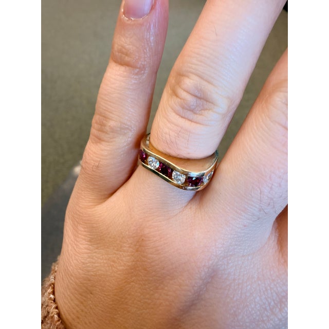 The Altadena: Modern Ruby and Diamond Band For Sale - Image 12 of 12