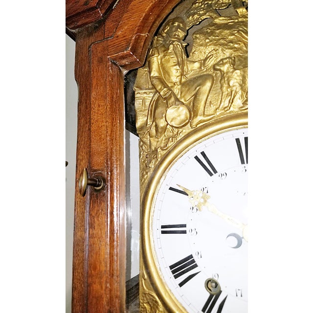 18c French Country Tall Case Grandfather Clock For Sale In West Palm - Image 6 of 17