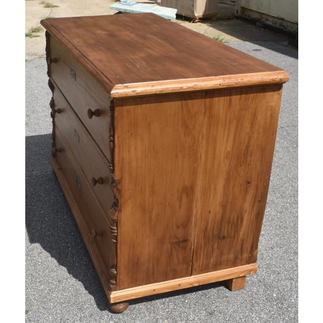 Pine Chest of Three Drawers, Hungary. For Sale In Baltimore - Image 6 of 15