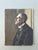 Vintage Original Oil Portrait of Man For Sale - Image 4 of 12