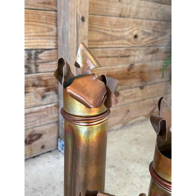 Metal Late 20th Century Set of Three Sculptural Copper Vessels by Thomas Markusen – Signed For Sale - Image 7 of 12