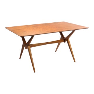 Vintage Lorenzo Rutili Walnut Dining Table For Sale