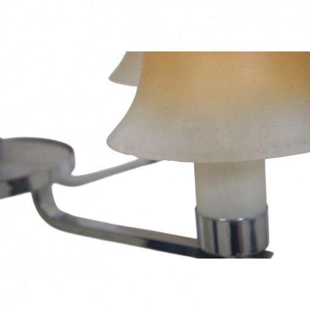 White Vintage Chandelier from Fog and Mørup, 1940s For Sale - Image 8 of 9