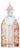 Art Deco Clear Glass Bottle with Red Inlays by Karl Palda, 1930s For Sale