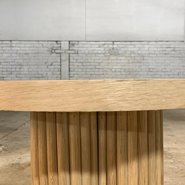 Four Curves Side table reeded edition -made to order For Sale - Image 11 of 12