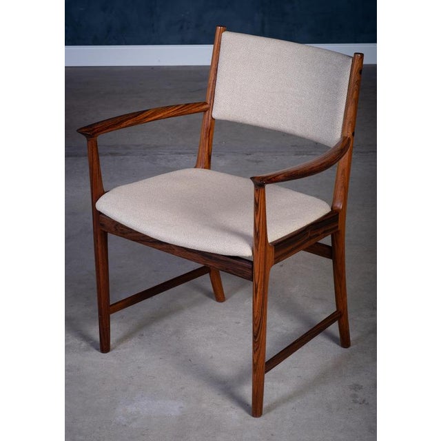 Brown Rosewood Armchairs attributed to Kai Lyngfelt Larsen for Søren Willadsen, 1960s, Set of 2 For Sale - Image 8 of 9