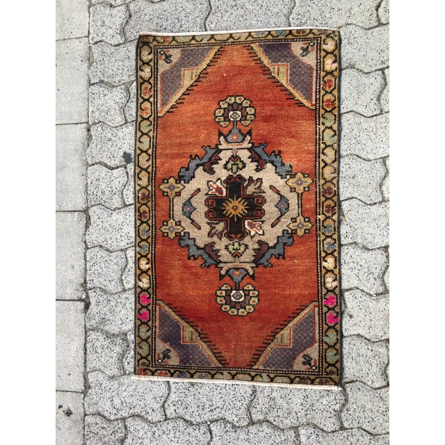Vintage Decorative Handknotted Floor Rug For Sale - Image 6 of 6