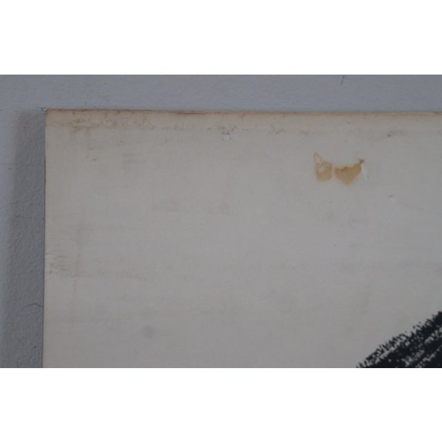 Late 20th Century Vintage Milton Caniff Neil Armstrong Portrait Print on Board 24" For Sale - Image 9 of 11