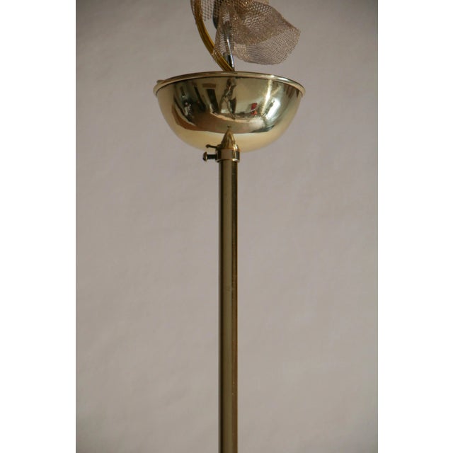 Italian Decorative Glass Double Disc Pendant Lamp, 1950s For Sale - Image 9 of 15