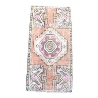 1960s Vintage Handknotted Turkish Rug For Sale