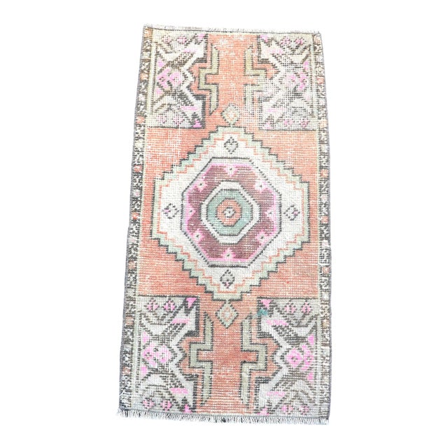 1960s Vintage Handknotted Turkish Rug For Sale