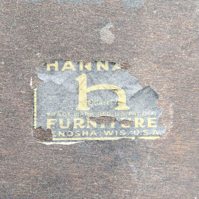 Brown Hannah's Furniture Company Vintage Side Table For Sale - Image 8 of 8