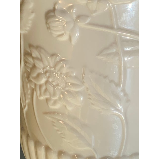 Art Deco Lennox 14 Carat Gold Rim + Wild Flower Pattern Vase. For Sale - Image 3 of 7
