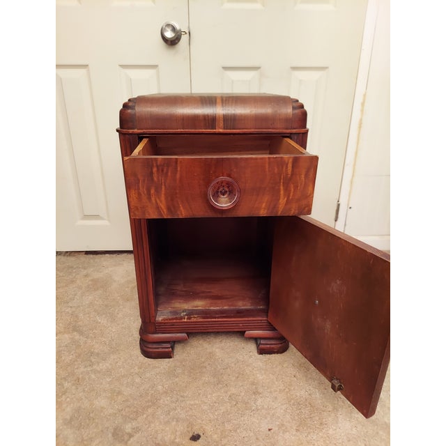 1930s Art Deco Waterfall Nightstand Chairish