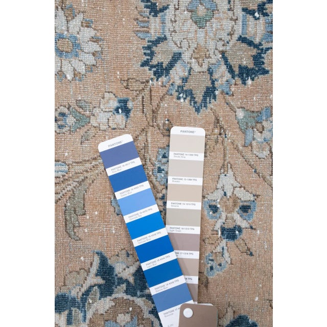 Vintage Handknotted Oversize Blue Turkish Rug For Sale - Image 12 of 13