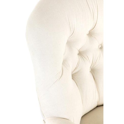 Wood English Button Back Armchair For Sale - Image 7 of 13